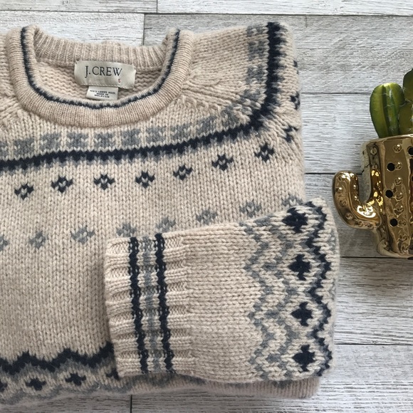 J. Crew Other - J. Crew lambs wool pattern sweater
